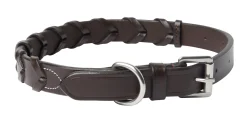 Online PUSHKAR INTL Rider’s International™ Laced Rein Dog Collar Brown