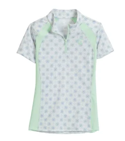 Clearance KIRSCH Riding Sport™ Kids’ Airflow Quarter-Zip Print Short Sleeve Shirt