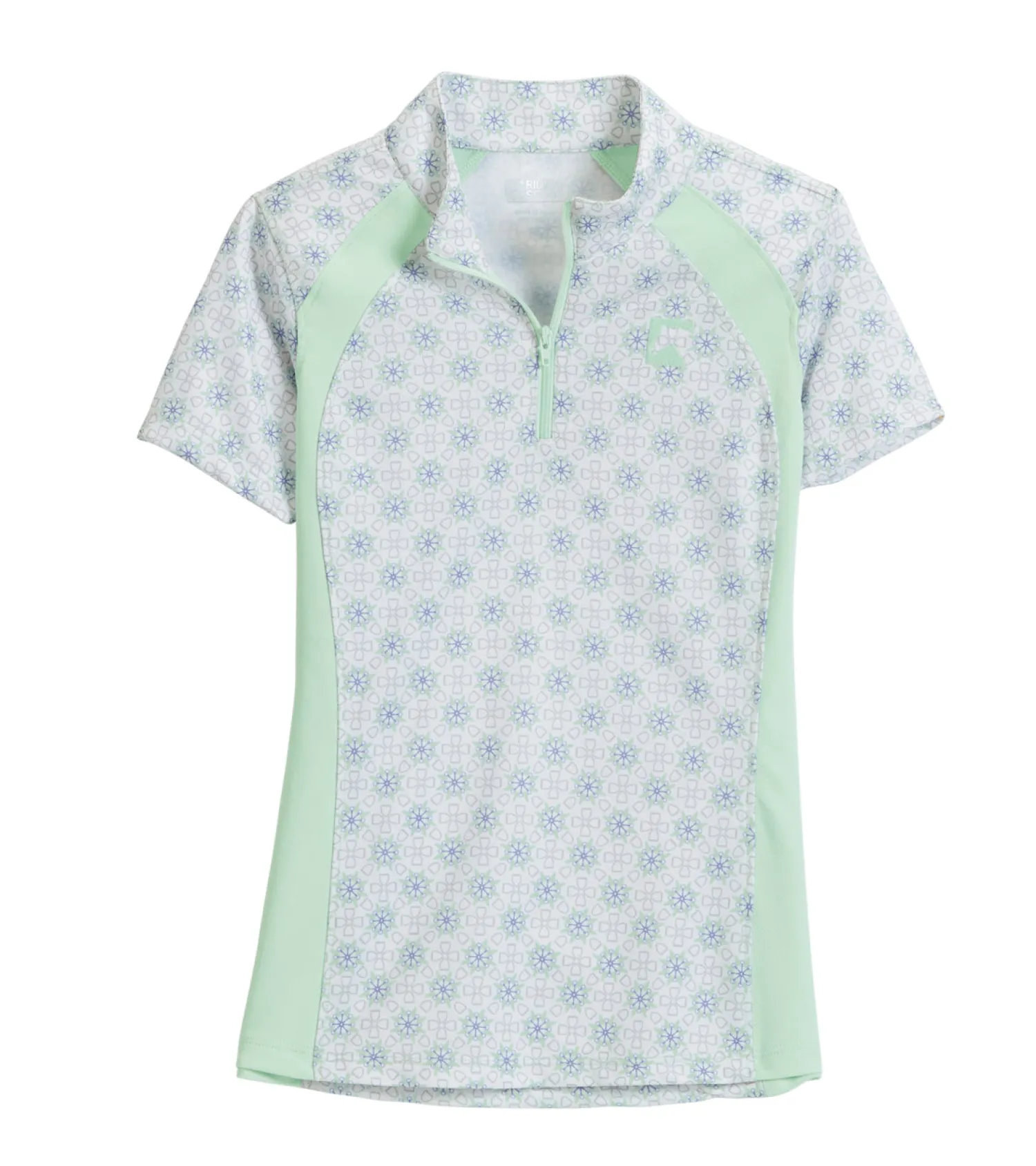 Clearance KIRSCH Riding Sport™ Kids’ Airflow Quarter-Zip Print Short Sleeve Shirt