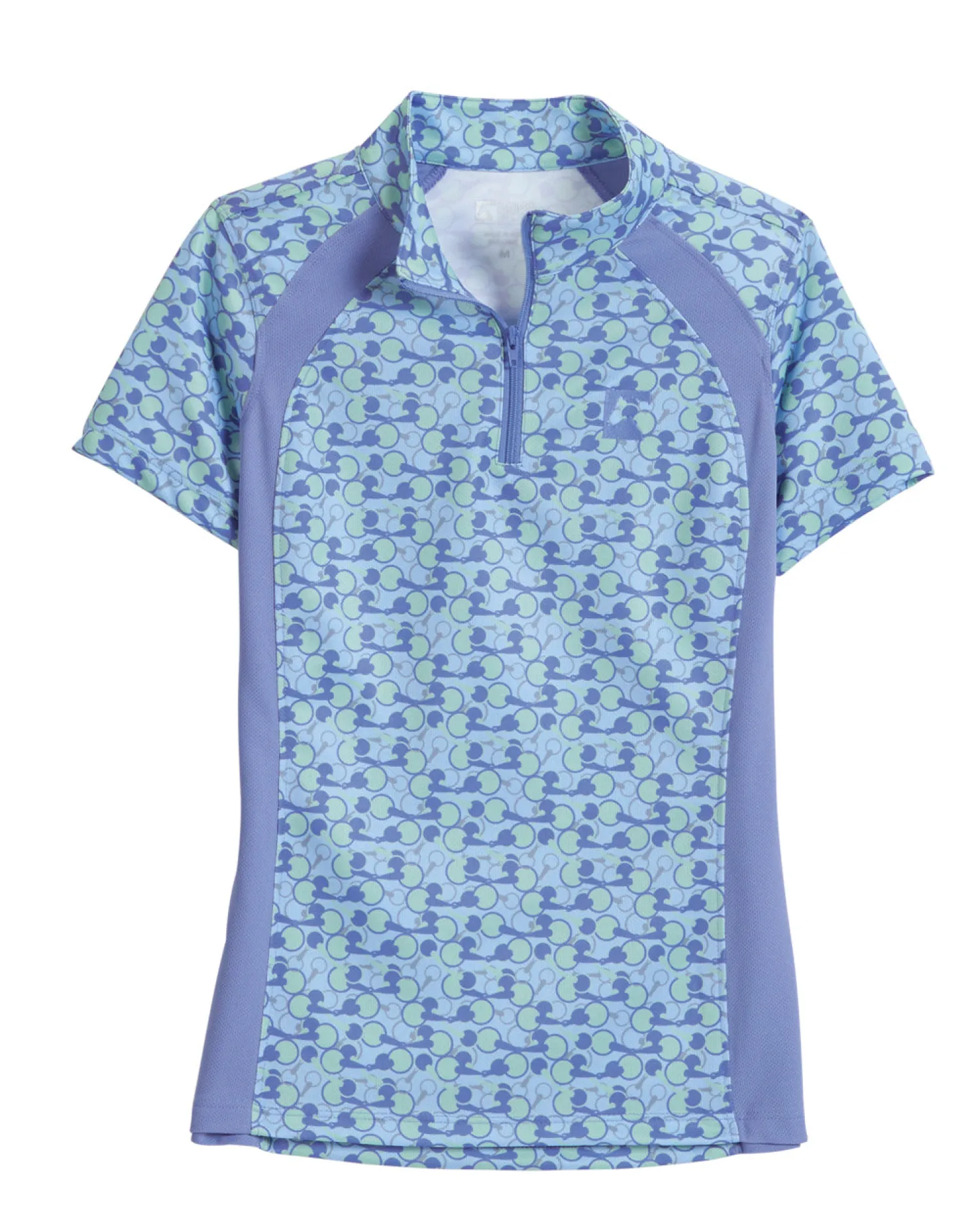 Clearance KIRSCH Riding Sport™ Kids’ Airflow Quarter-Zip Print Short Sleeve Shirt
