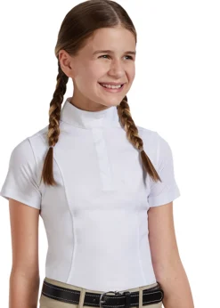 Outlet KIRSCH Riding Sport™ Kids’ Essential Short-Sleeve Show Shirt White