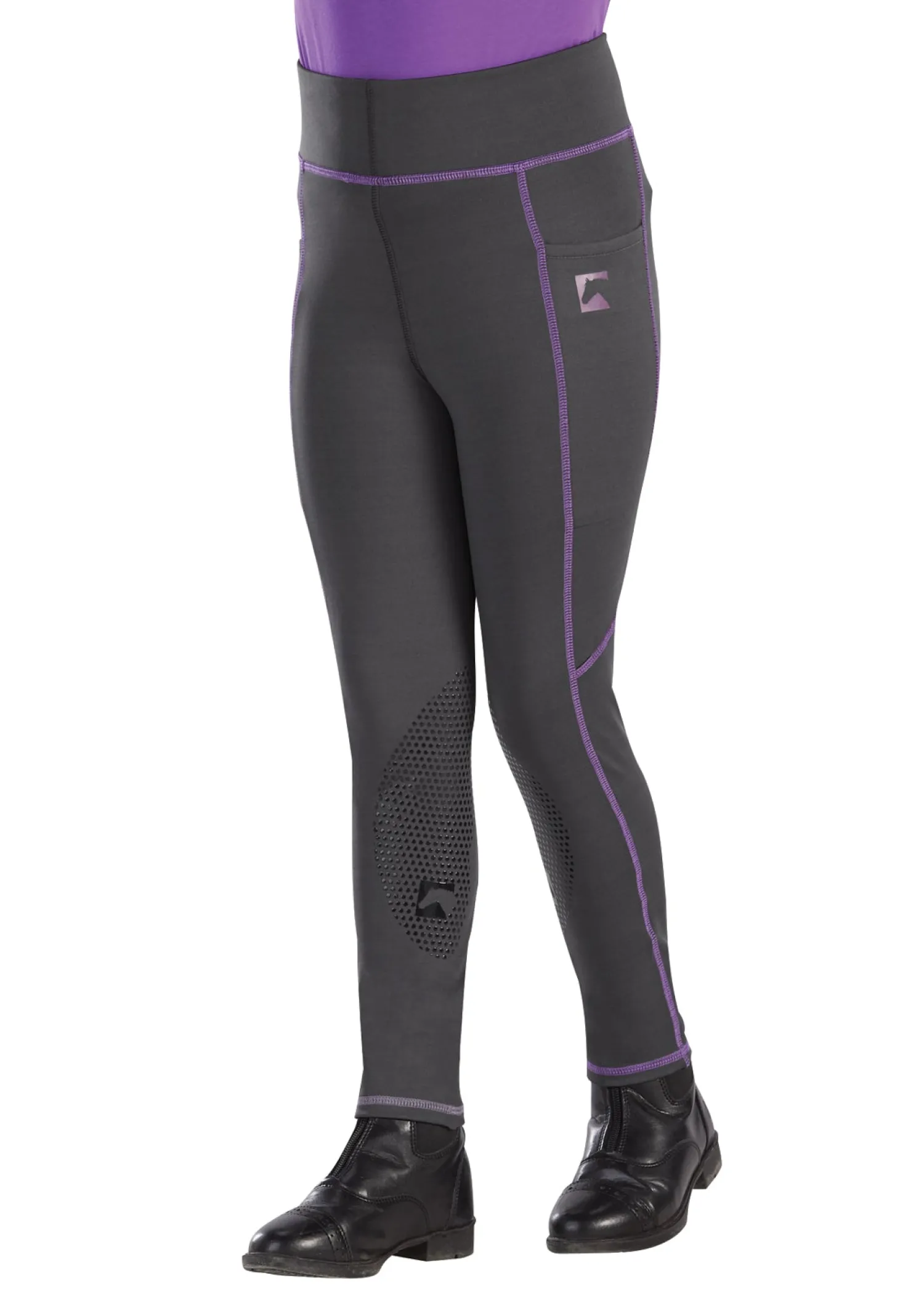 Hot KARAN LETEX Riding Sport™ Kids’ Poppy Knee-Patch Tight
