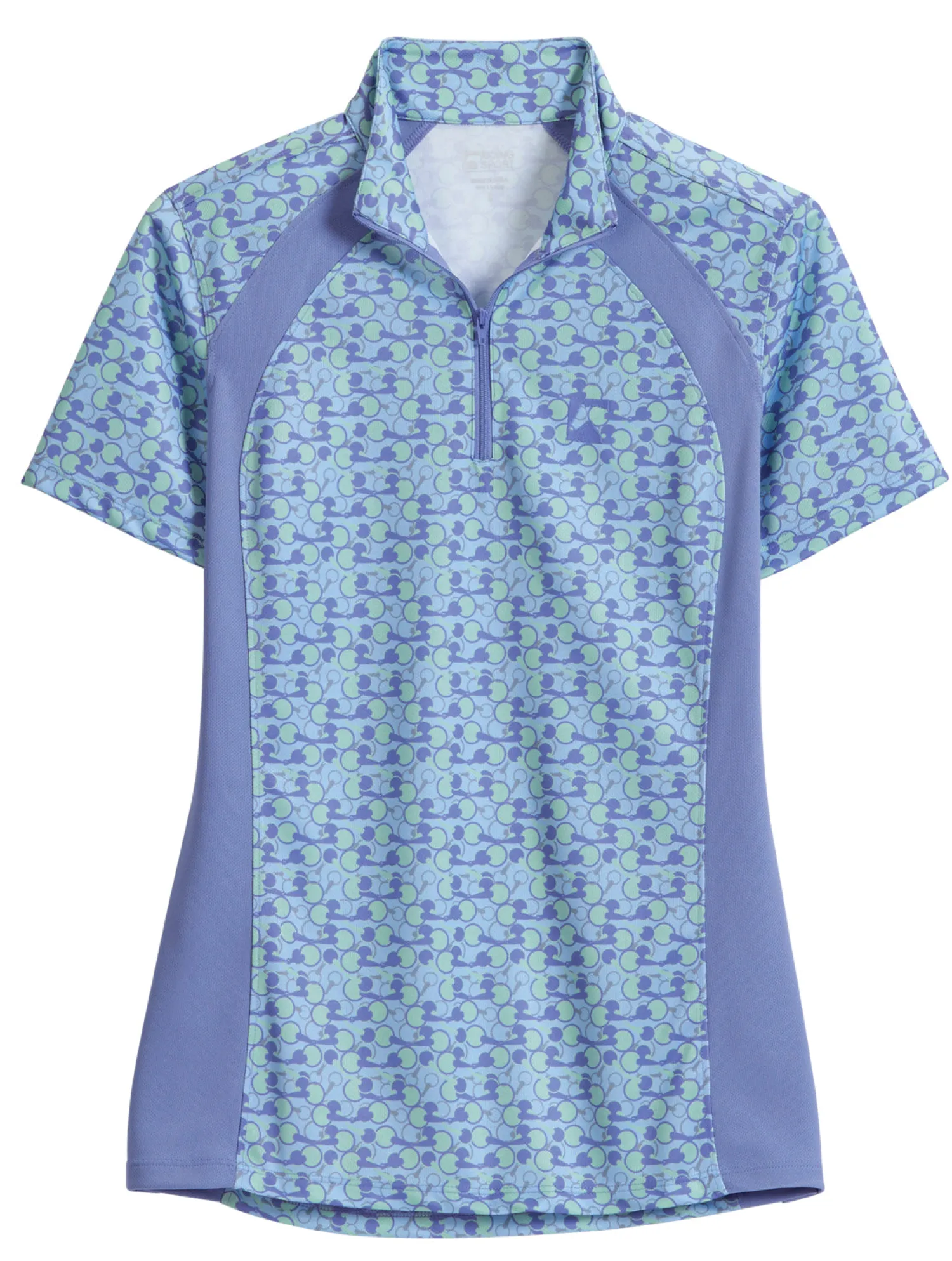 Sale KIRSCH Riding Sport™ Ladies’ Airflow Quarter-Zip Print Short Sleeve Shirt