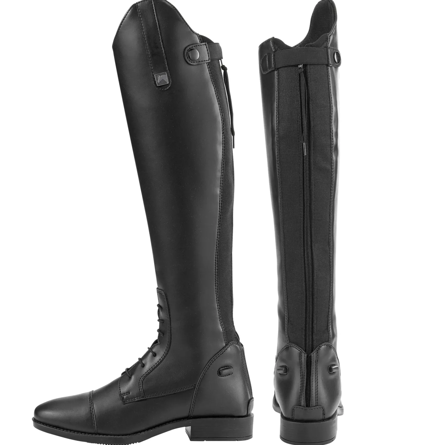 PUSHKAR INTL Riding Sport™ Ladies’ Black Synthetic Leather Field Boots