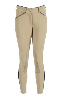 Sale SUPERHOUSE Riding Sport™ Ladies’ Synchrony Knee-Patch Breech Tan/Navy