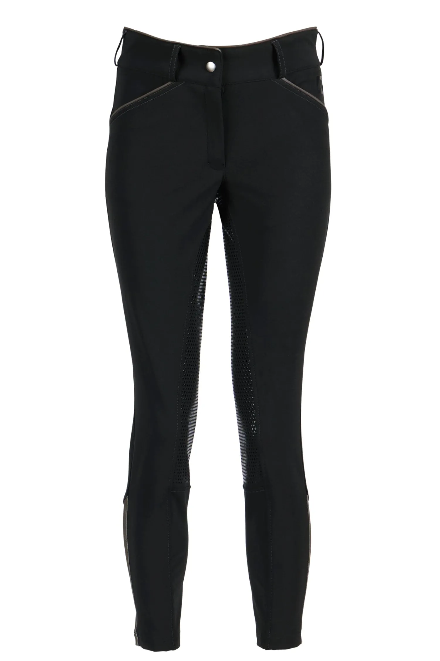 Hot SUPERHOUSE Riding Sport™ Ladies’ Synchrony Full-Seat Breech Black/Charcoal