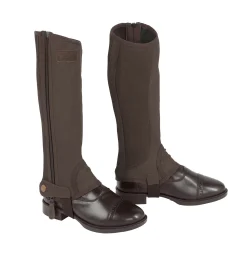 Discount S.K. SHOES AND BOOTS Riding Sport™ Kids’ Synthetic Suede Half Chaps with Silicone Grip Patches