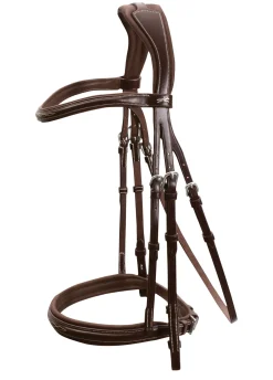 Discount SCHOCKEMOEHLE N.A. Schockemöhle Montreal Select Anatomic Hunter Bridle Espresso/Cream/Silver