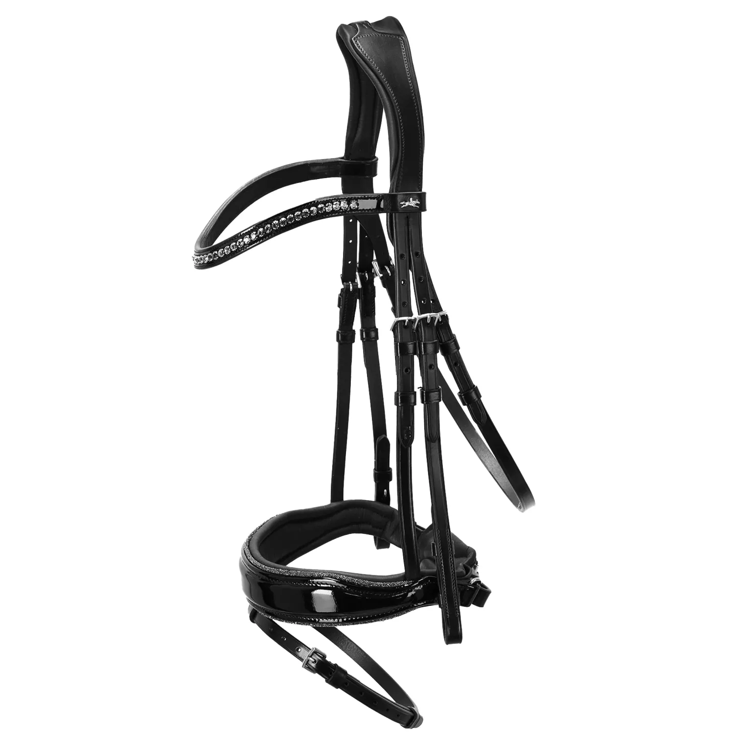 New SCHOCKEMOEHLE N.A. Schockemöhle Standford Glam Bridle Black Patent/Silver