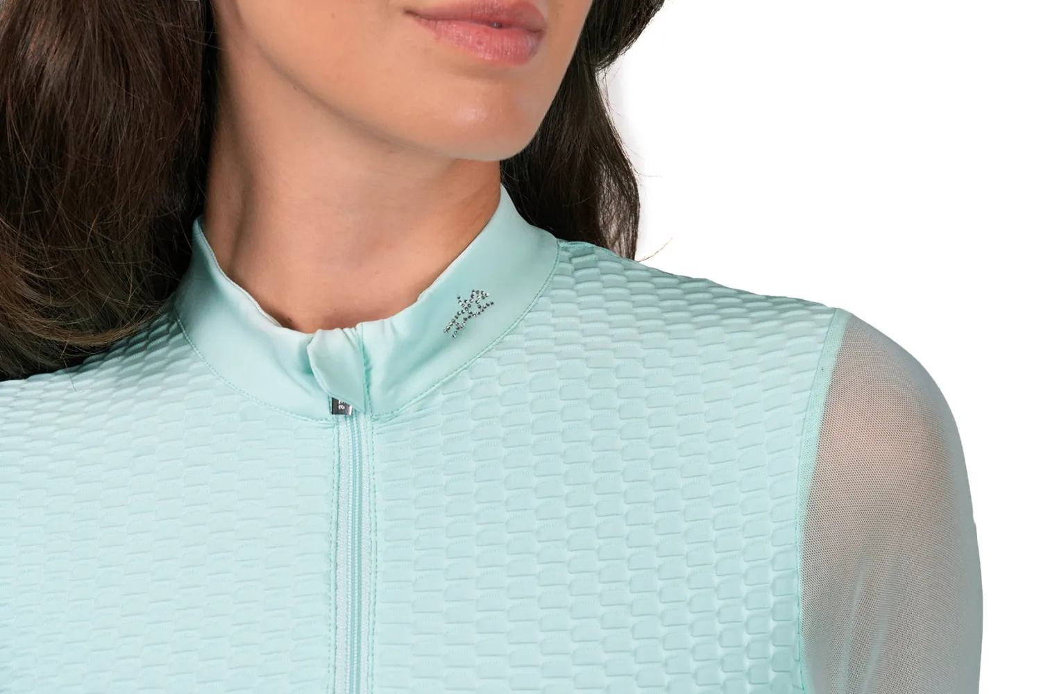 SCHOCKEMOEHLE N.A. Schockemöhle Ladies’ SpGianna Long Sleeve Shirt Aqua Sky