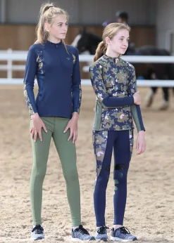 New SHIRES EQUESTRIAN Shires Kids’ Aubrion Newbury Long Sleeve Base Layer