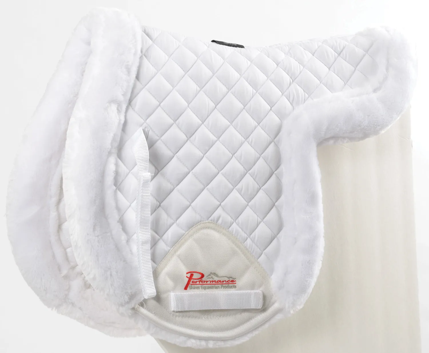 SHIRES EQUESTRIAN Shires SupaFleece Rimmed Shaped Pad White
