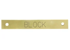 Hot DOVER DROPSHIP Small Rectangular Halter Nameplate