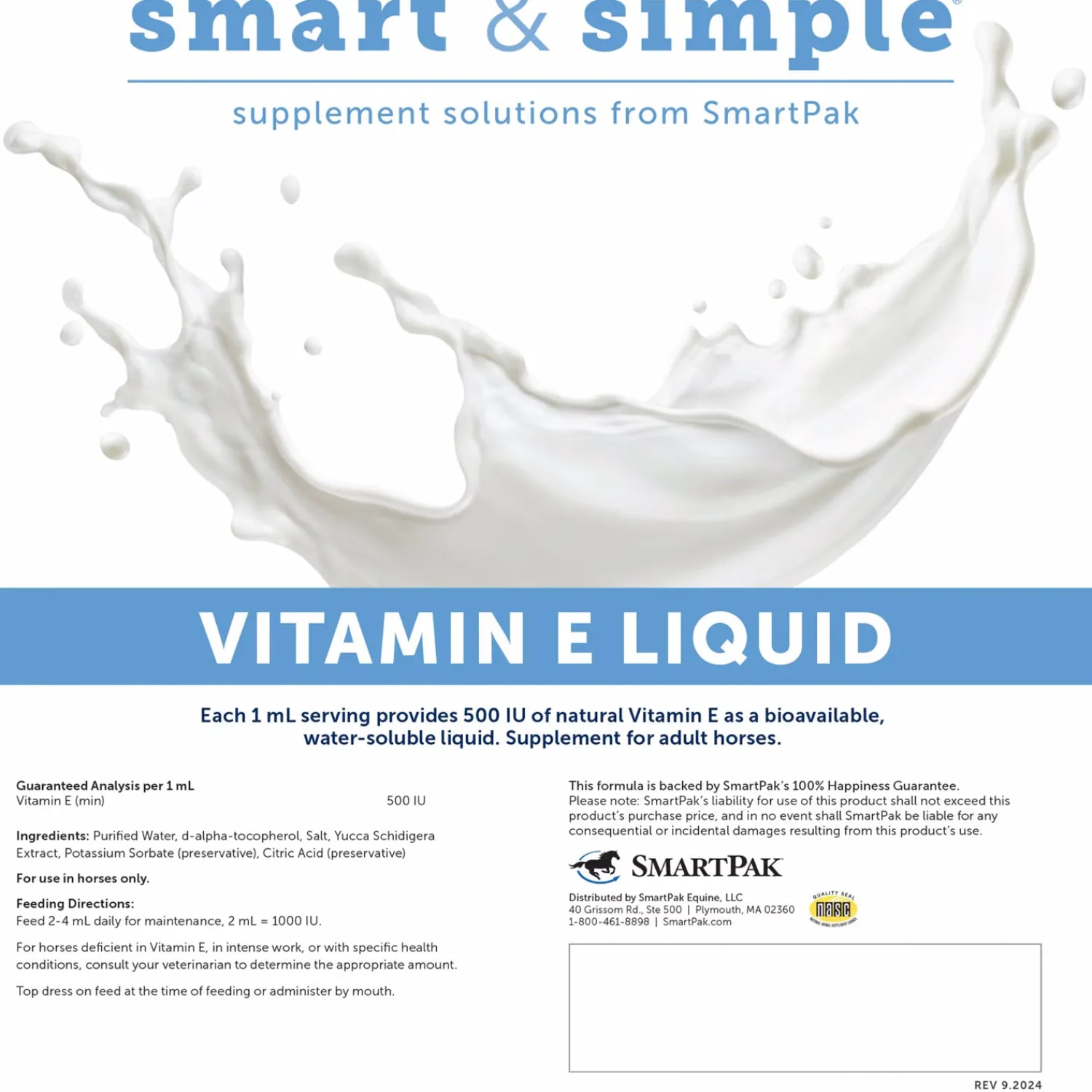Online SMARTEQUINE ™ Smart & Simple Vitamin E Liquid–56 Liquid Packs NA