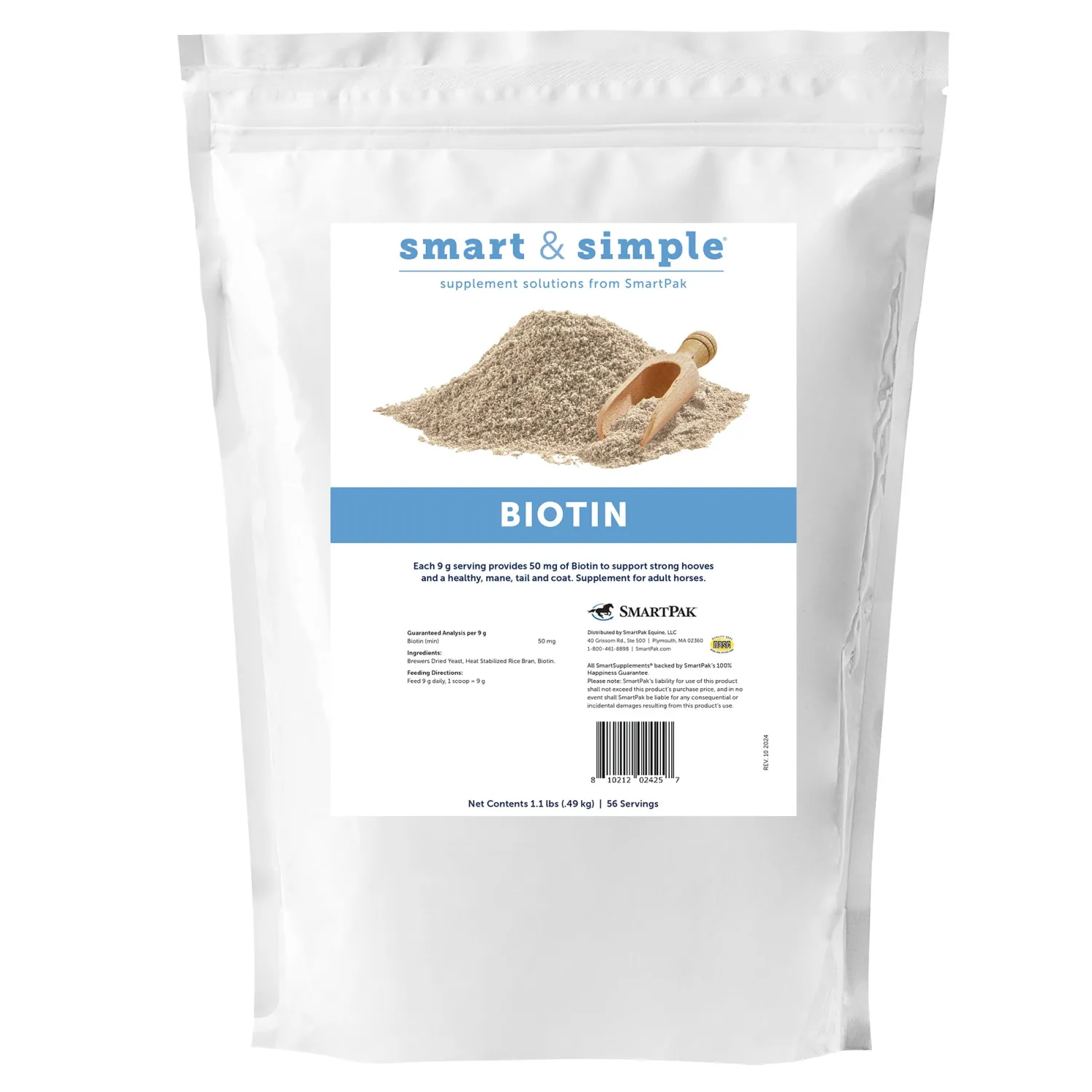Sale SMARTPAK SmartEquine™ Smart & Simple® Biotin Powder-Bag - 1.1 lbs.