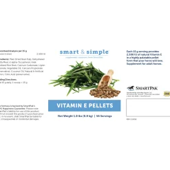 Best SMARTPAK SmartEquine™ Smart & Simple® Vitamin E Pellets - 1.8 lbs.