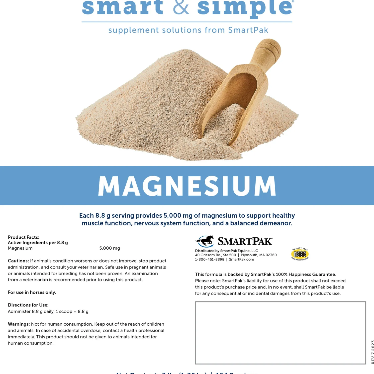 Hot SMARTPAK SmartEquine™ Smart & Simple® Magnesium Oxide Powder - 3 lbs.