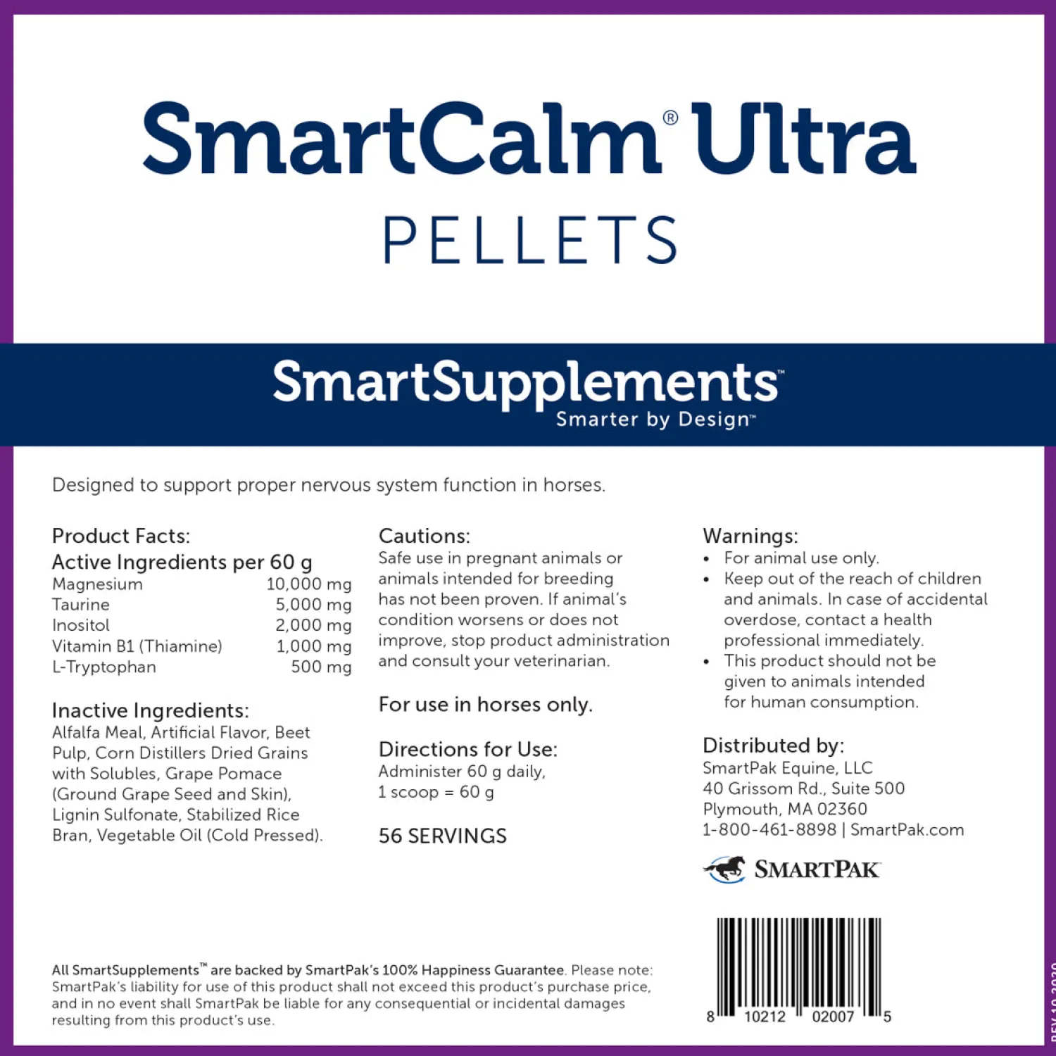 SMARTPAK SmartEquine™ SmartCalm® Ultra Pellets - 7.5 lbs.