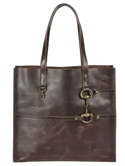 Discount JPC EQUESTRIAN Snaffle Bit Leather Tote Bag