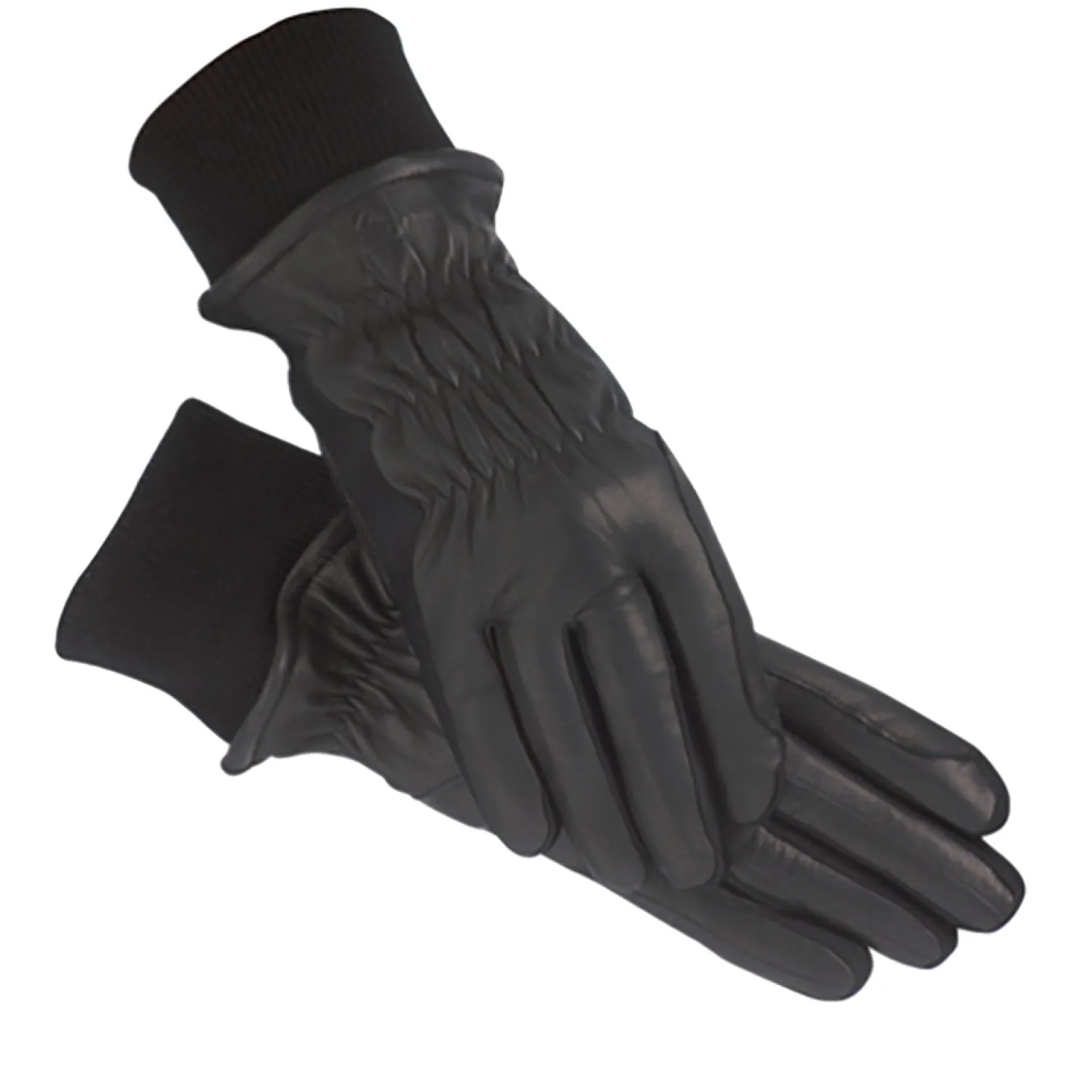 Sale FARGO TRADING SSG® Pro Show Leather Winter Riding Gloves Black