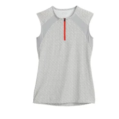 Outlet KIRSCH Stride™ CoolBlast® 100 Ladies’  Print Sleeveless Shirt White/Grey