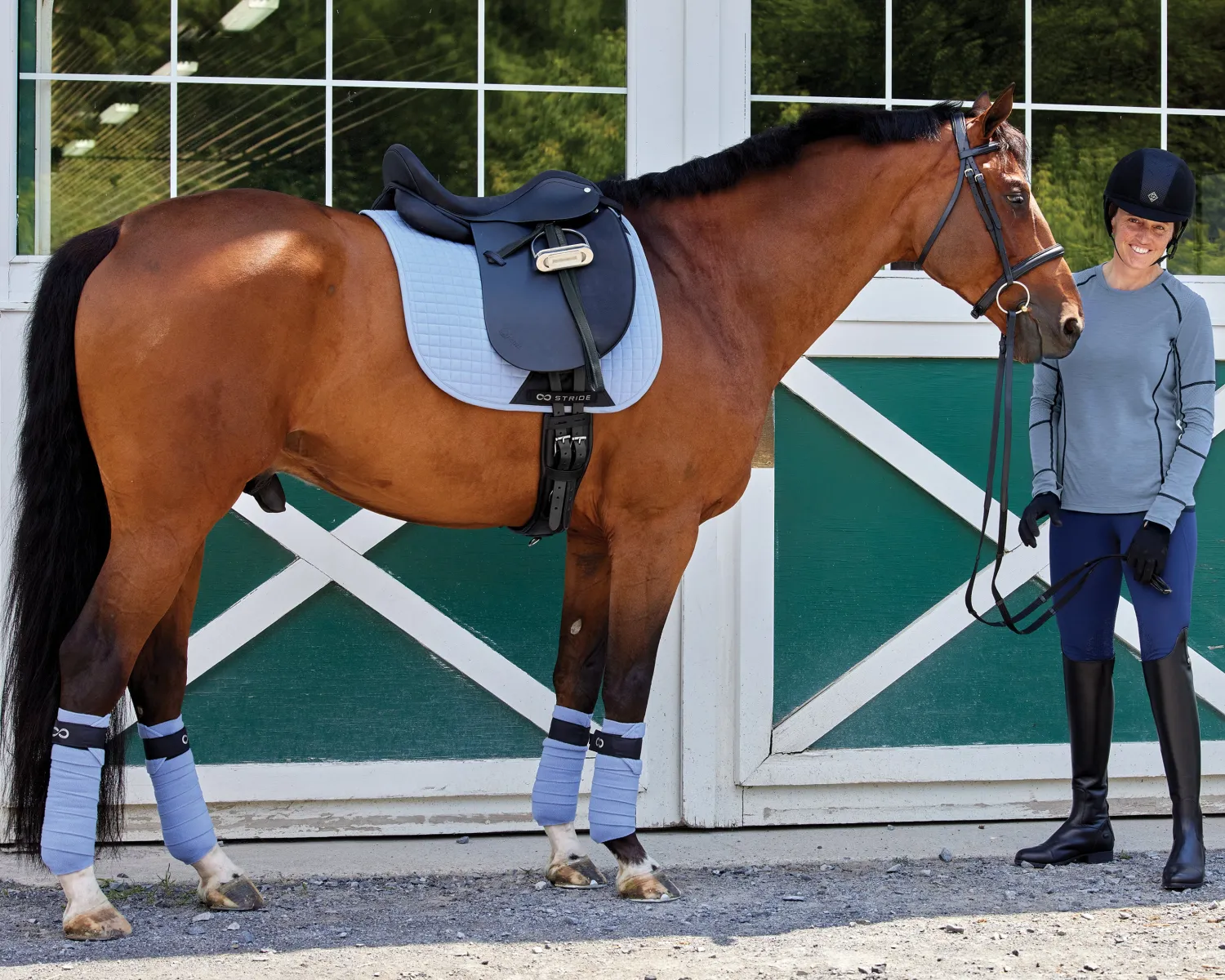 Clearance MS GUNGUN TEXTILES Stride™ CoolBlast® Seasonal Dressage Pad