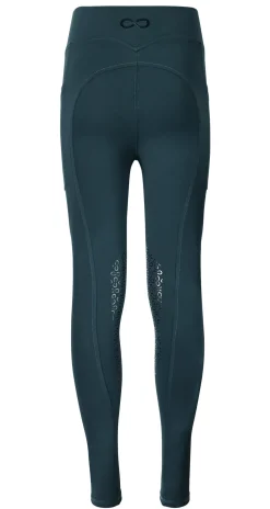 Sale KARAN LETEX Stride™ Kids’ Infinity Knee-Patch Tight Stormy Sea