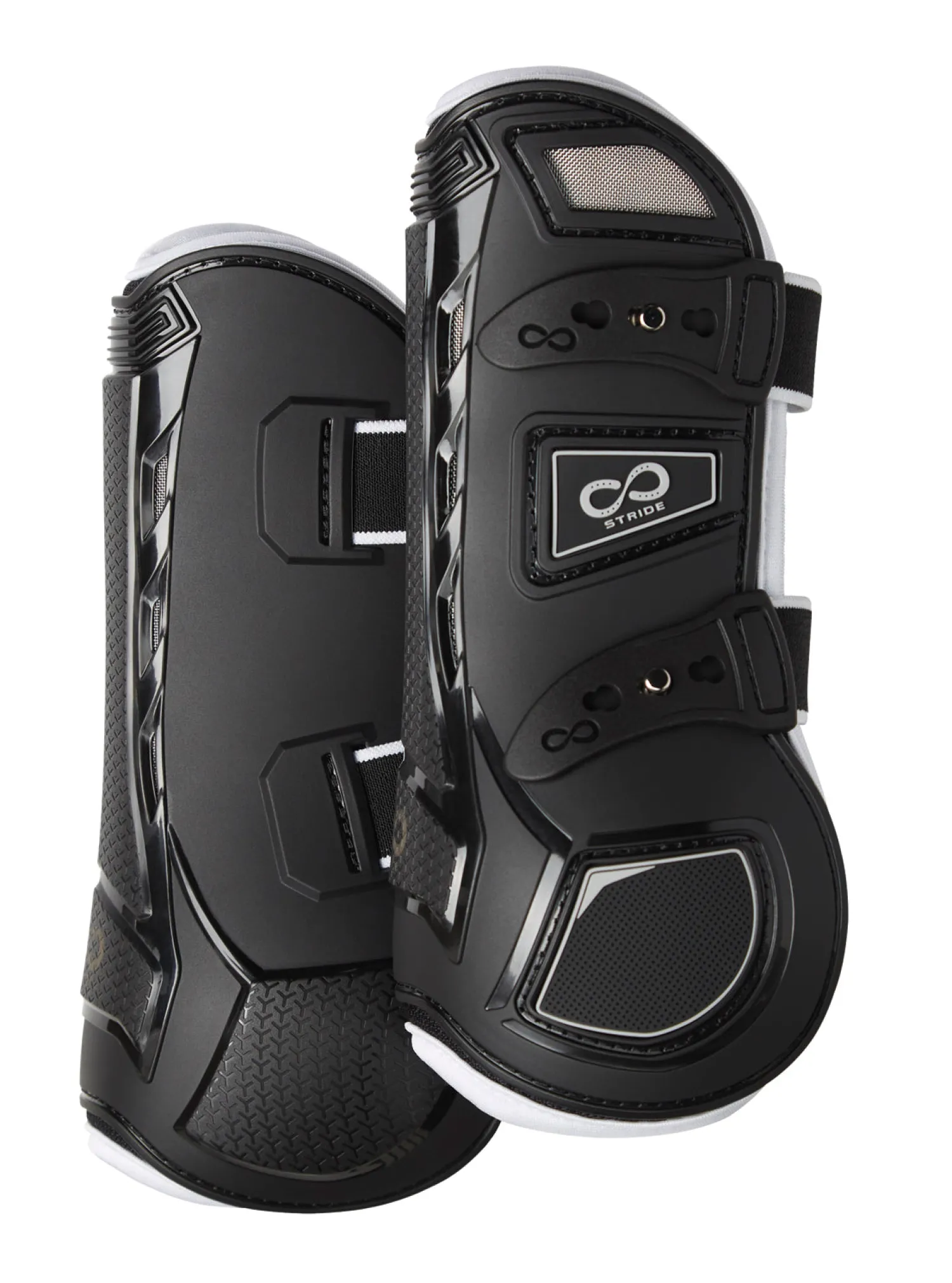 New JONE SHOU INDUSTRIAL Stride™ Open-Front Tendon Boots Black