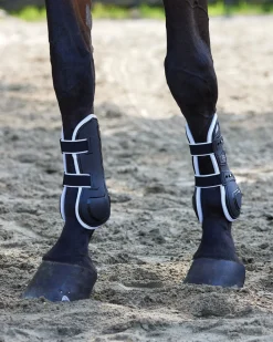 New JONE SHOU INDUSTRIAL Stride™ Open-Front Tendon Boots Black