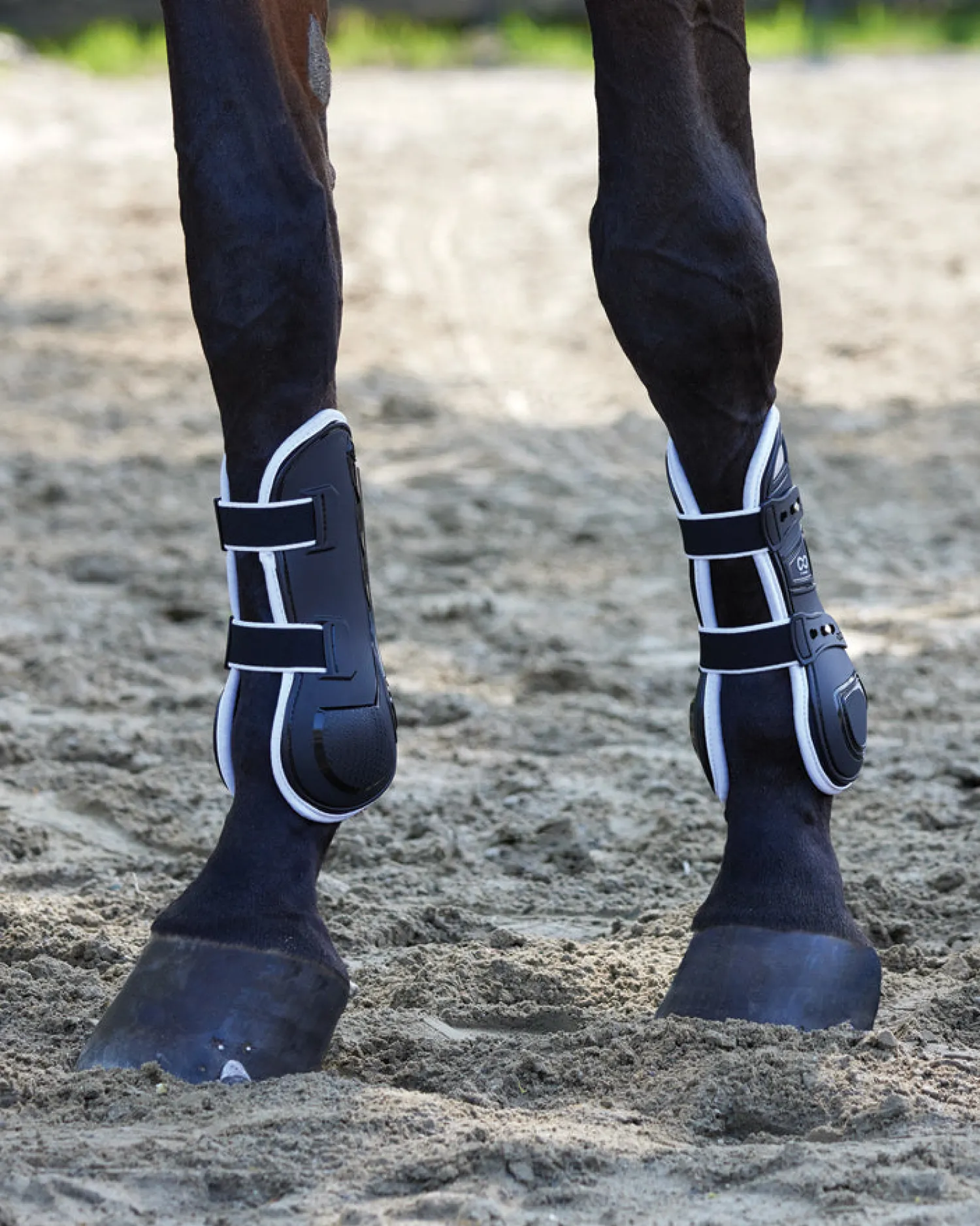 New JONE SHOU INDUSTRIAL Stride™ Open-Front Tendon Boots Black
