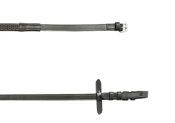 KINGS INTERNATIONAL Suffolk™ Flex Grip Rubber Reins with Buckles Brown/Brown Buckle Ends