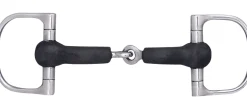 New KING YOUNG Suffolk™ Hard Rubber Single-Jointed Snaffle D-Ring Bit