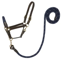 Clearance PUSHKAR INTL Suffolk™ Leather & Rope Halter with Lead