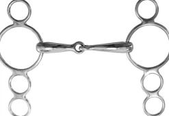 Hot KING YOUNG Suffolk™ 3-Ring Elevator Snaffle Bit