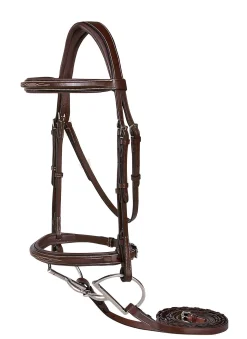 Discount KINGS INTERNATIONAL Suffolk™ Single Crown Hunter Bridle Oakbark