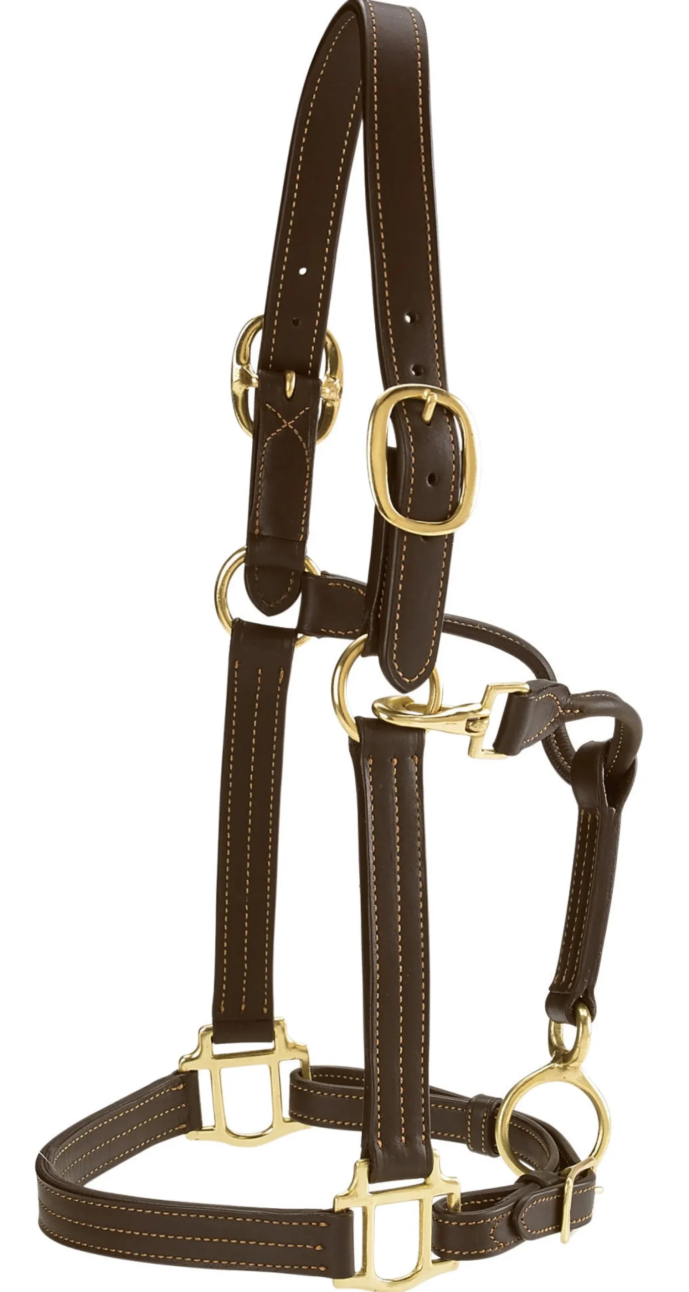 Sale PUSHKAR INTL Suffolk™ Palermo Triple-Stitched Halter Chocolate