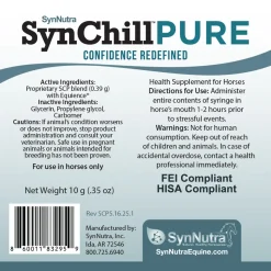 Clearance SYNNUTRA EQUINE ® Synchill™ Pure Gel