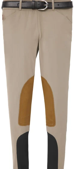 Best TAILORED SPORTSMAN THE ™ Ladies’ Mid-Rise Side-Zip Breech with Boot Sock Bottoms Tan