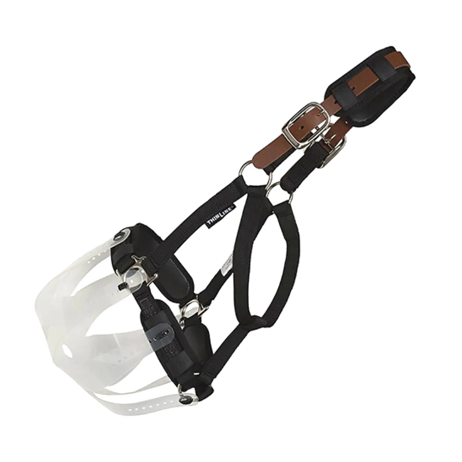 New THINLINE ® Flexible Filly Slow Feed Grazing Muzzle 2.5+cm Clear
