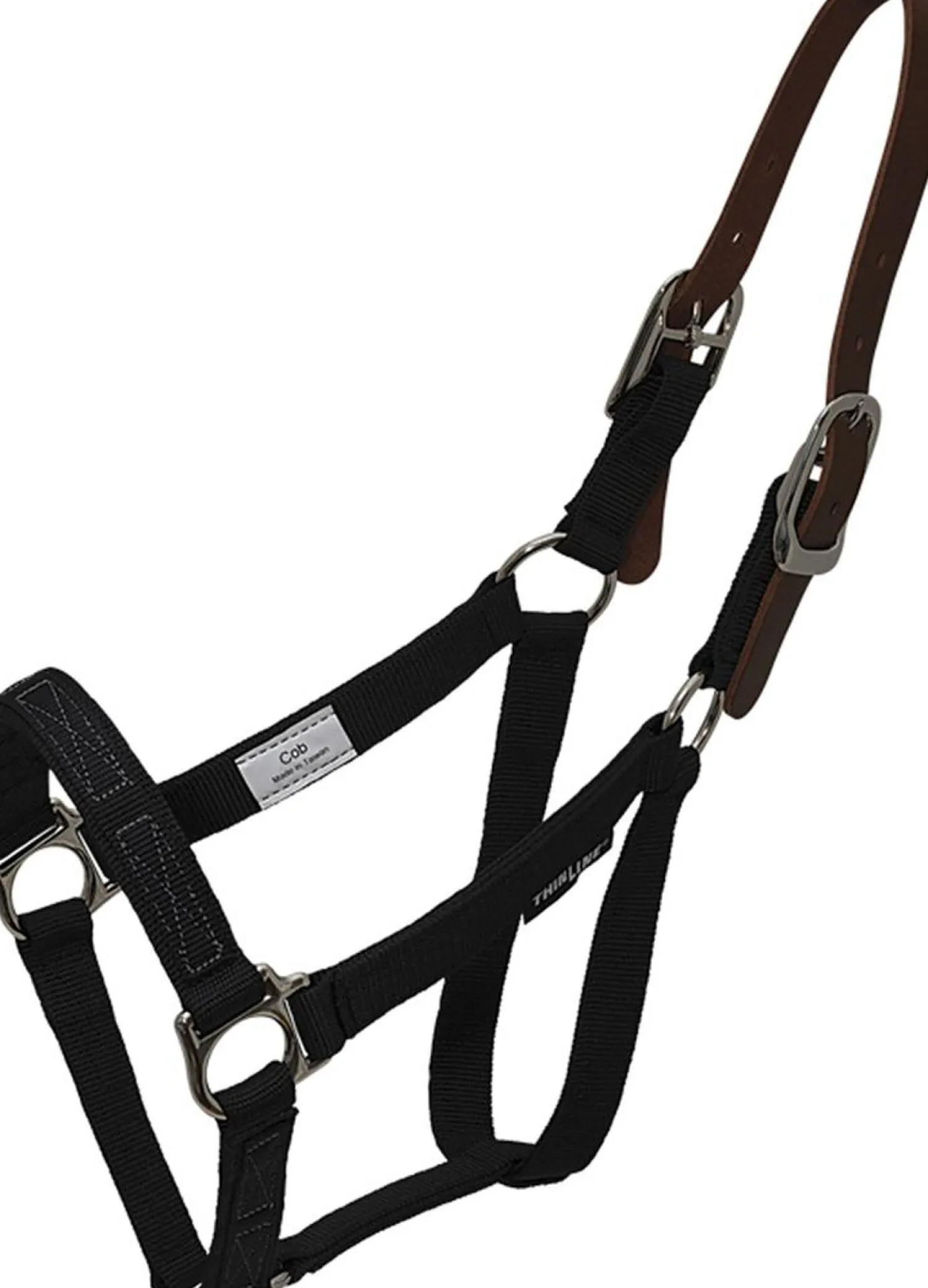 THINLINE ® Turnout Halter for Flexible Filly Slow Feed Grazing Muzzle Black