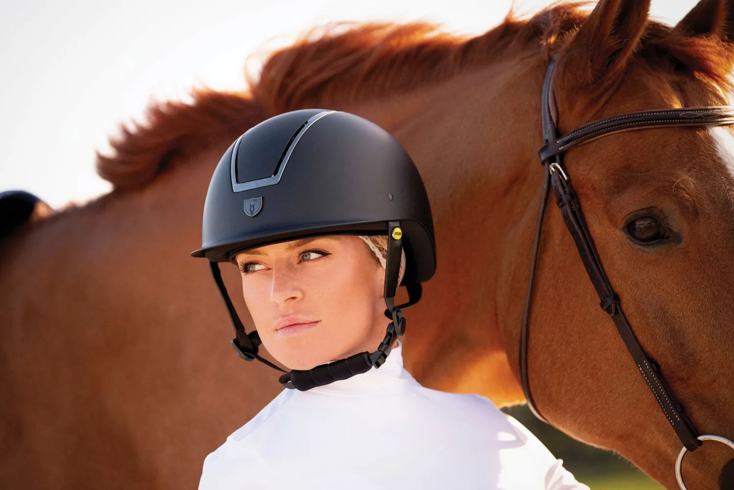 Sale PHOENIX PERFORMANCE Tipperary™ Windsor Traditional Brim Helmet with MIPS® Black Matte/Chrome/Black