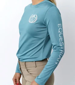 Clearance TKEQ THE SHOP TKEQ Ladies’ Crest Sustainable Long Sleeve Shirt