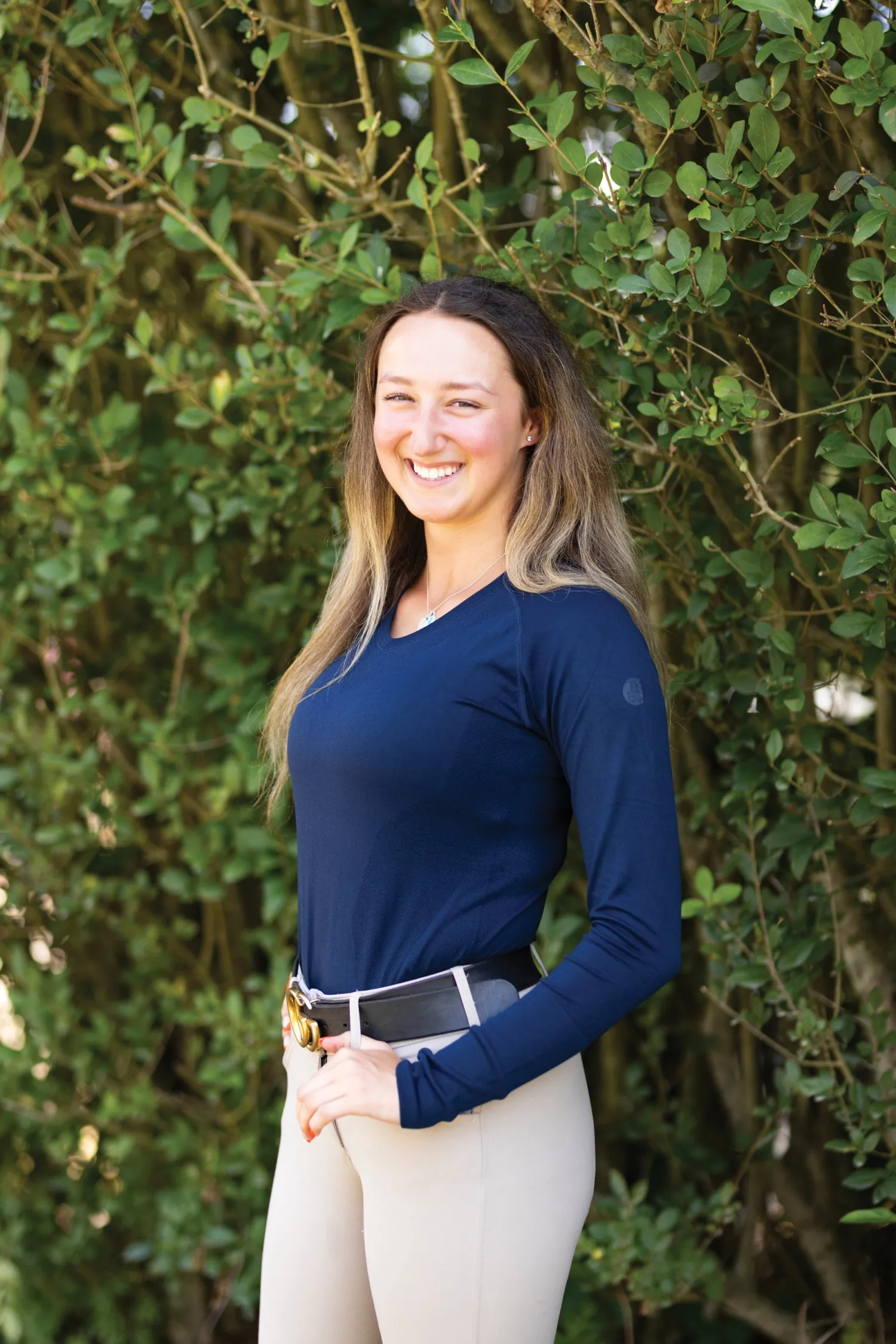 Best TKEQ THE SHOP TKEQ Ladies’ Kennedy Seamless V-Neck Long Sleeve Shirt 2.0 Classic Navy
