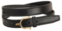 New TORY LEATHER 1" Brass Spur Buckle Belt