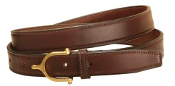 New TORY LEATHER 1" Brass Spur Buckle Belt