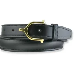Sale TORY LEATHER 1" Raised Belt with Brass Buckle