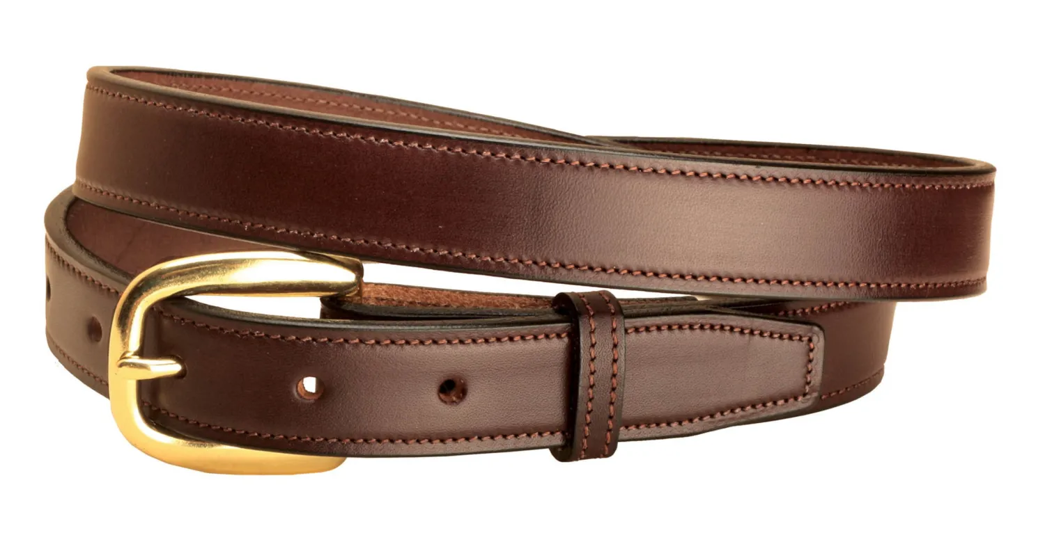Sale TORY LEATHER 1" Stitched Leather Belt