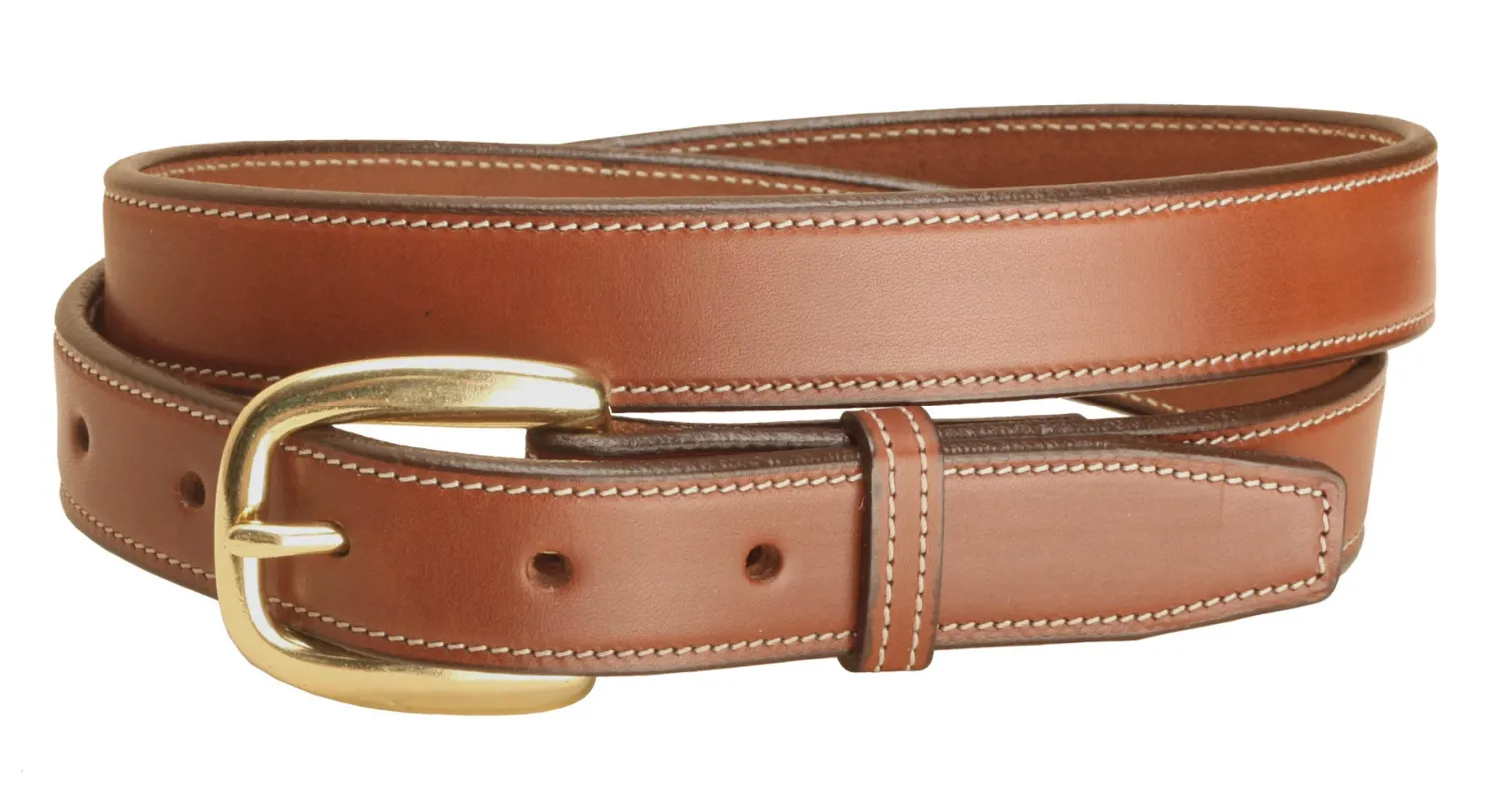 Sale TORY LEATHER 1" Stitched Leather Belt