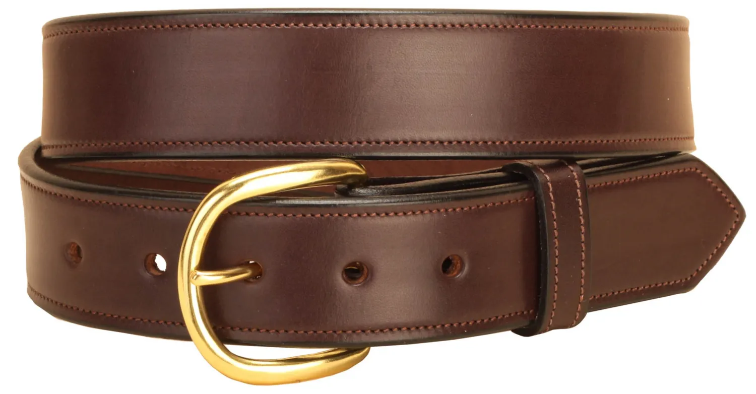 Hot TORY LEATHER Classic Stitched 1½" Belt
