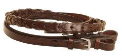 New TORY LEATHER Company 5/8" x 60" Laced Reins with Buckle Bit Ends